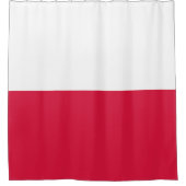 Flagge Polens Duschvorhang (Vorderseite)