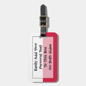 Flagge Polens Easy ID Persönliche Gepäckanhänger (Vorderseite vertikal)