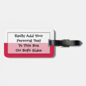 Flagge Polens Easy ID Persönliche Gepäckanhänger (Rückseite horizontal)