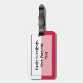 Flagge Polens Easy ID Persönliche Gepäckanhänger (Rückseite vertikal)