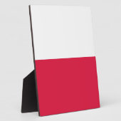 Flagge Polens Fotoplatte (Seite)