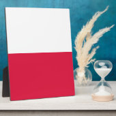 Flagge Polens Fotoplatte (Seite)