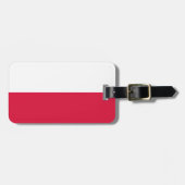 Flagge Polens Gepäckanhänger (Vorderseite horizontal)