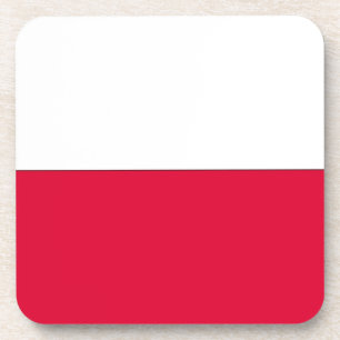 Flagge Polens Getränkeuntersetzer