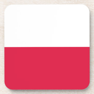 Flagge Polens Getränkeuntersetzer