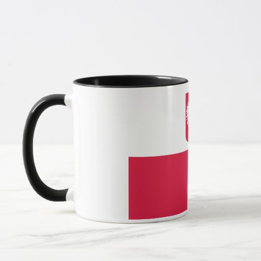 Flagge Polens (mit Wappen) Tasse (Links)