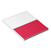 Flagge Polens Notizblock (angewinkelt)