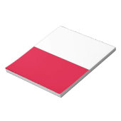 Flagge Polens Notizblock (Rotiert)