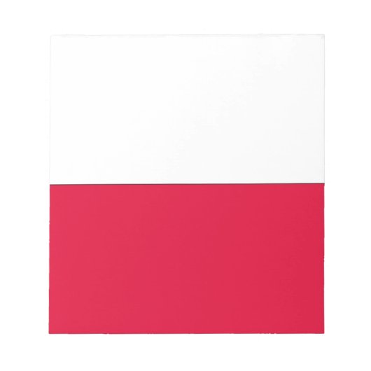 Flagge Polens Notizblock (Vorderseite)