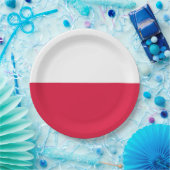 Flagge Polens Pappteller (Party)