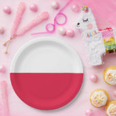 Flagge Polens Pappteller (Party)