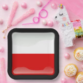 Flagge Polens Pappteller (Party)