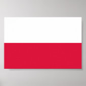 Flagge Polens Poster (Vorne)