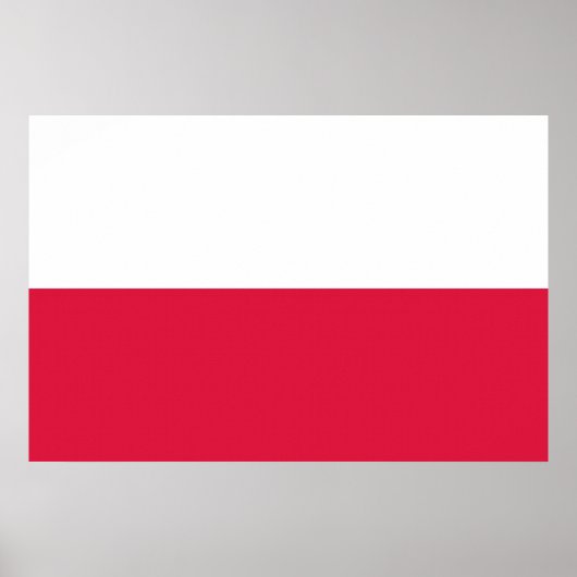 Flagge Polens Poster (Vorne)