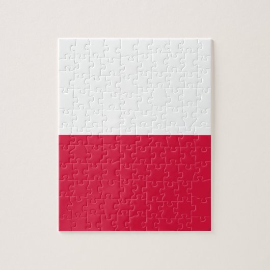 Flagge Polens Puzzle (Vertikal)