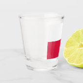 Flagge Polens Schnapsglas (Links)