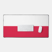 Flagge Polens Schreibtischunterlage (Tastatur & Maus)