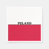 Flagge Polens Serviette (Vorderseite)