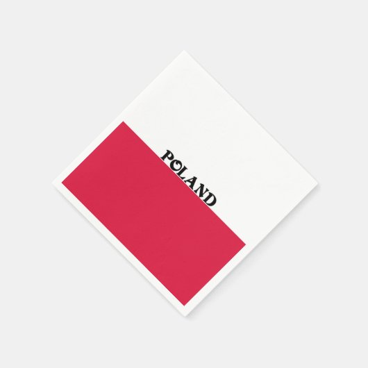 Flagge Polens Serviette (Ecke)