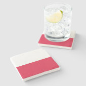 Flagge Polens Steinuntersetzer (Seitenansicht)