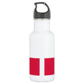 Flagge Polens Trinkflasche (Rückseite)