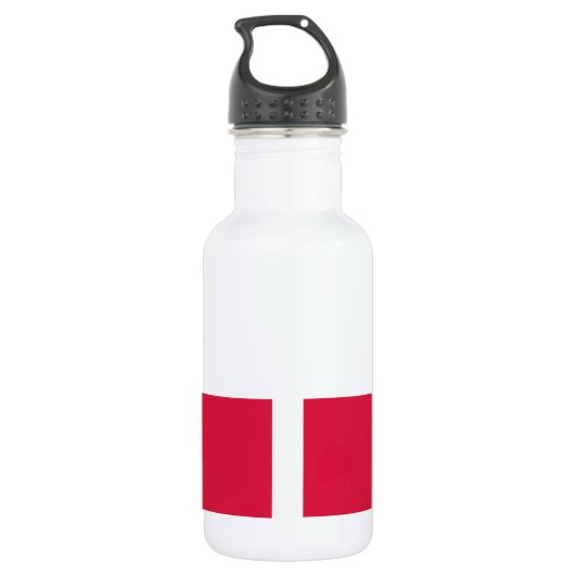 Flagge Polens Trinkflasche (Rückseite)
