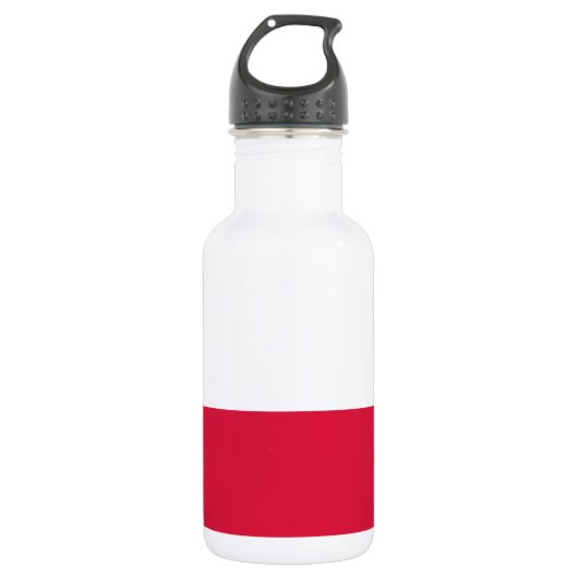 Flagge Polens Trinkflasche (Vorderseite)