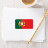 Flagge Portugals Adressaufkleber (Insitu)