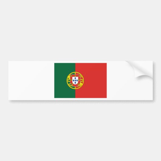Flagge Portugals Autoaufkleber (Vorne)