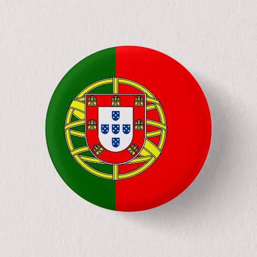 Flagge Portugals Button (Vorderseite)