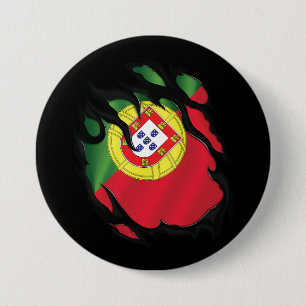 Flagge Portugals Button