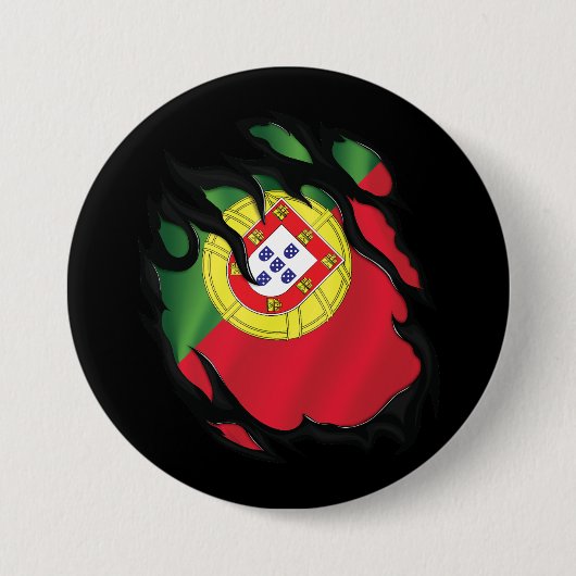 Flagge Portugals Button (Vorderseite)