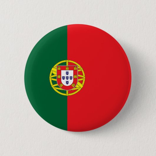 Flagge Portugals Button (Vorderseite)