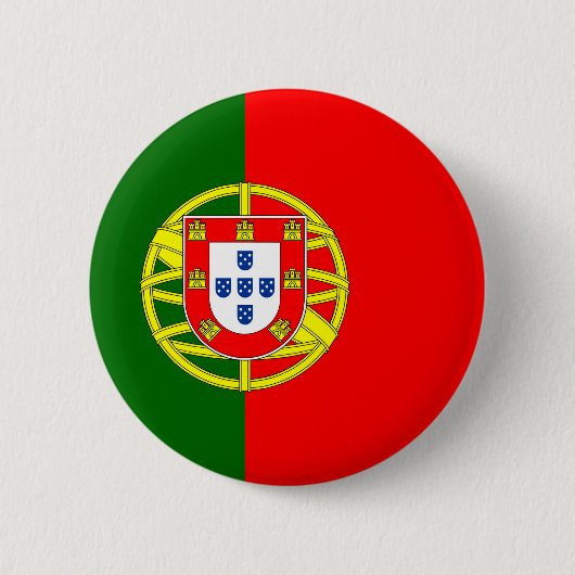 Flagge Portugals Button (Vorderseite)