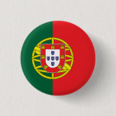 Flagge Portugals Button (Vorderseite)