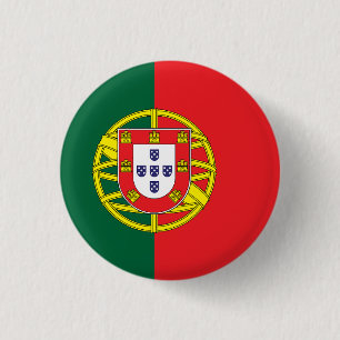 Flagge Portugals Button