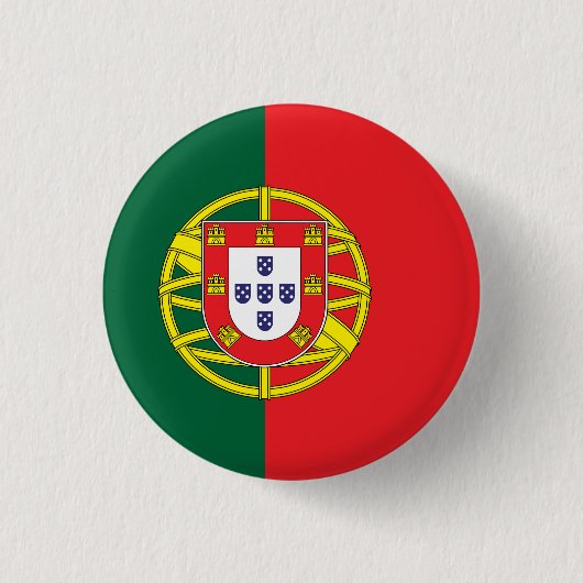 Flagge Portugals Button (Vorderseite)