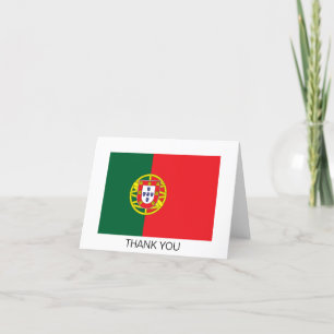 Flagge Portugals Dankeskarte