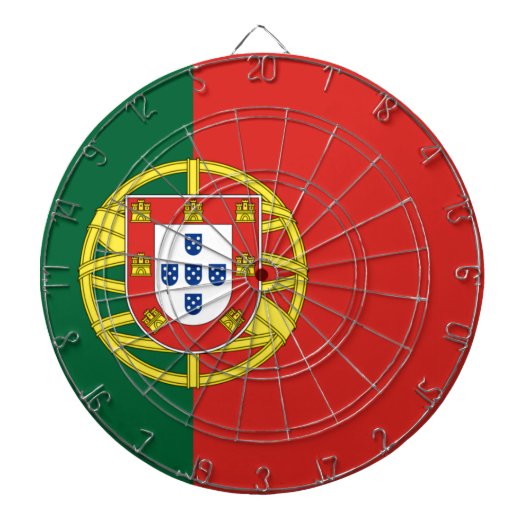 Flagge Portugals Dartscheibe (vorne)