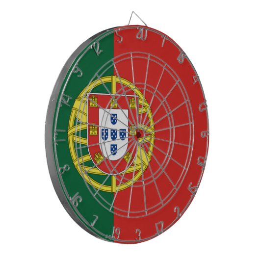 Flagge Portugals Dartscheibe (Vorderseite Links)
