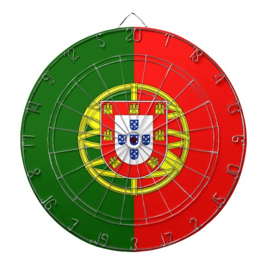 Flagge Portugals Dartscheibe (vorne)