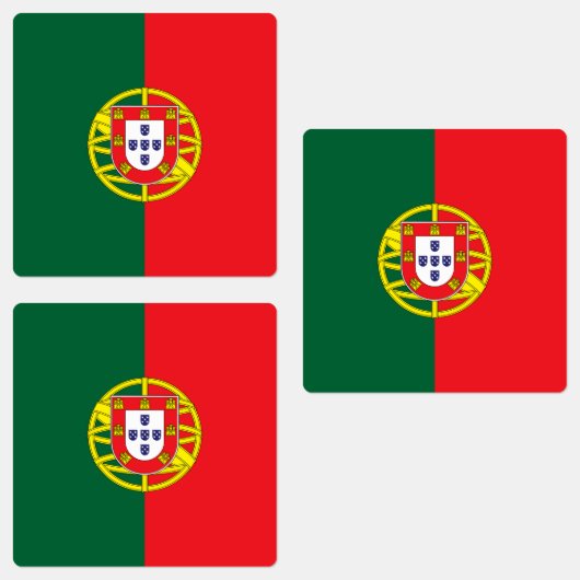 Flagge Portugals Etiketten (Gruppe)