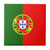 Flagge Portugals Fliese (Vorderseite)