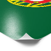 Flagge Portugals Fotodruck (Ecke)