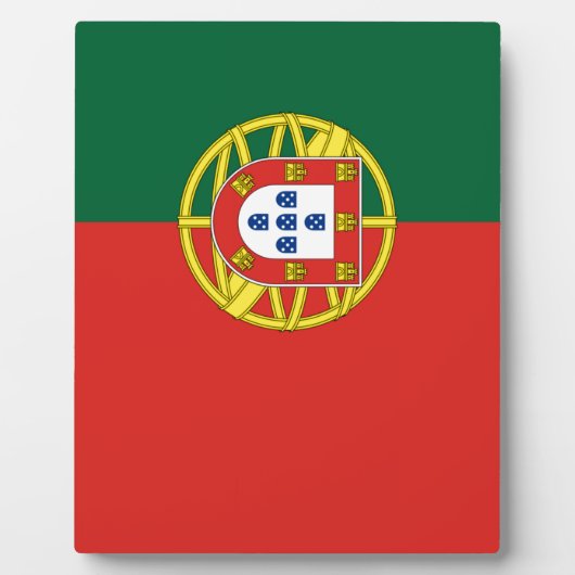 Flagge Portugals Fotoplatte (Vorderseite)