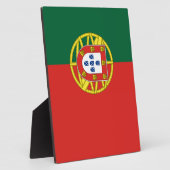Flagge Portugals Fotoplatte (Seite)