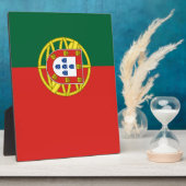 Flagge Portugals Fotoplatte (Seite)