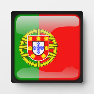 Flagge Portugals Fotoplatte