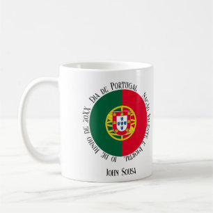 Flagge Portugals für den portugiesischen Feiertag Kaffeetasse