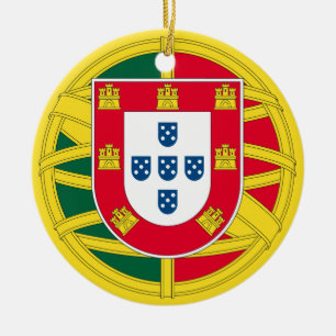 Flagge Portugals für den portugiesischen Feiertag Keramik Ornament